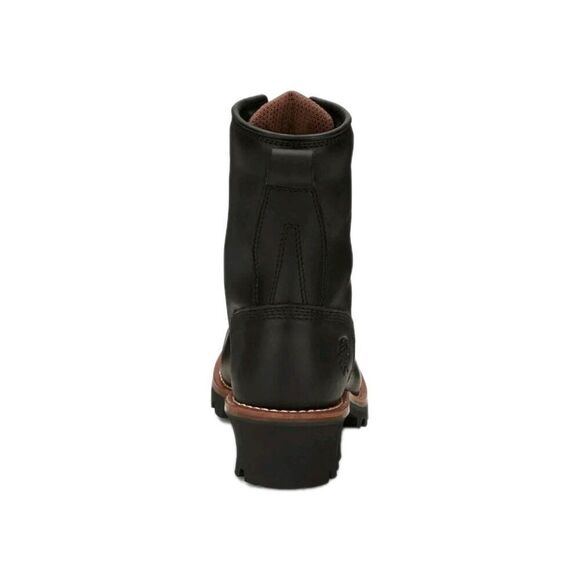 Chippewa Baldor 8 Inch Steel Toe Logger Lace Up Work Mens Black 10.5 73020